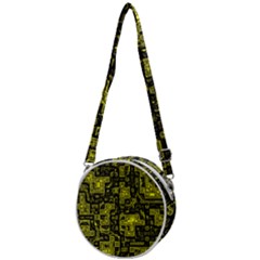 Background Graphic Beautiful Wallpaper Yellow Crossbody Circle Bag by Jancukart