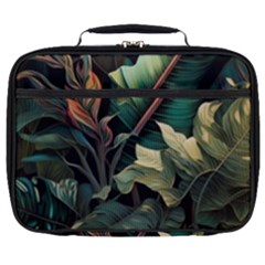 Tropical Leaf Leaves Foliage Monstera Nature Full Print Lunch Bag by Jancukart