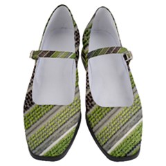 Field Agriculture Farm Stripes Diagonal Women s Mary Jane Shoes by Jancukart