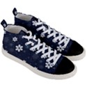 Flowers Pattern Pattern Flower Texture Men s Mid-Top Canvas Sneakers View3