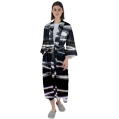 Water Lake Water Surface Reflection Nature Maxi Satin Kimono