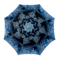 Pattern Frosty Frost Glass Golf Umbrellas by Jancukart