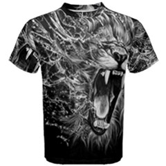 Lion Furious Abstract Desing Furious Men s Cotton Tee by Jancukart