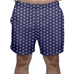 Snowflakes Abstract Snowflake Abstract Pattern Men s Shorts