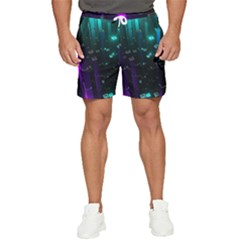 Abstract Building City 3d Men s Runner Shorts by Jancukart