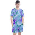 Abstract Flowers Flower Abstract Men s Mesh Tee and Shorts Set View1