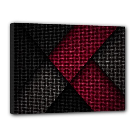 Red Black Abstract Pride Abstract Digital Art Canvas 16  X 12  (stretched) by Jancukart