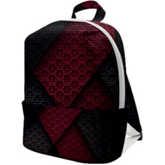 Red Black Abstract Pride Abstract Digital Art Zip Up Backpack by Jancukart