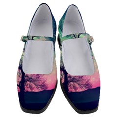 Tree Abstract Field Galaxy Night Nature Women s Mary Jane Shoes by Jancukart