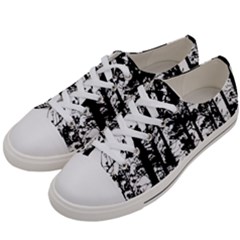 Trees Forest Woods Woodland Trunk Women s Low Top Canvas Sneakers by Jancukart