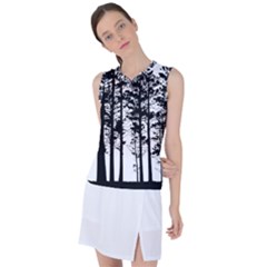 Trees Forest Woods Woodland Trunk Women s Sleeveless Sports Top by Jancukart