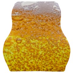 Texture Pattern Macro Glass Of Beer Foam White Yellow Bubble Car Seat Velour Cushion  by Semog4