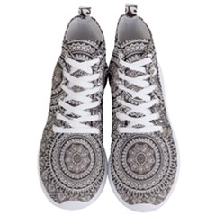 Mandala Circles Drawing Pattern Men s Lightweight High Top Sneakers by Semog4