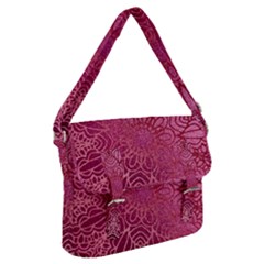 Pink Mandala Glitter Bohemian Girly Glitter Buckle Messenger Bag by Semog4