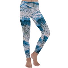 Waves Wave Nature Beach Kids  Lightweight Velour Classic Yoga Leggings