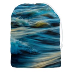 Waves Abstract Waves Abstract Drawstring Pouch (3xl) by Semog4