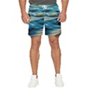 Waves Abstract Waves Abstract Men s Runner Shorts View1
