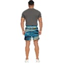 Waves Abstract Waves Abstract Men s Runner Shorts View4