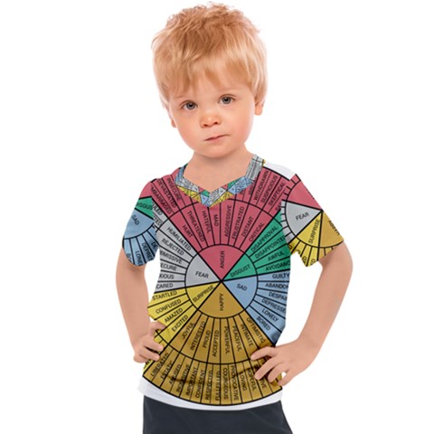 Wheel Of Emotions Feeling Emotion Thought Language Critical Thinking Kids  Sports Tee by Semog4