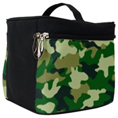 Green Military Background Camouflage Make Up Travel Bag (big) by Semog4