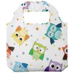 Owl Bird Foldable Grocery Recycle Bag by Semog4