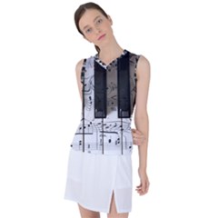 Music Piano Instrument Sheet Women s Sleeveless Sports Top by Semog4