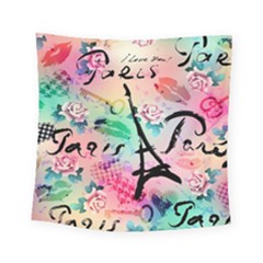 From Paris Abstract Art Pattern Square Tapestry (small) by Semog4