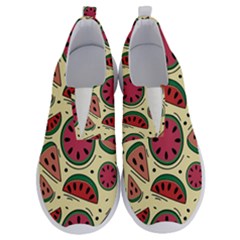 Watermelon Pattern Slices Fruit No Lace Lightweight Shoes by Semog4