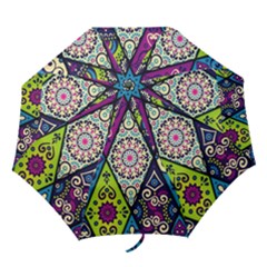 Ethnic Pattern Abstract Folding Umbrellas