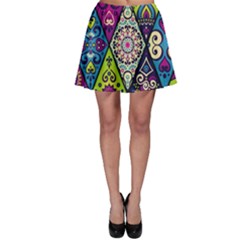 Ethnic Pattern Abstract Skater Skirt