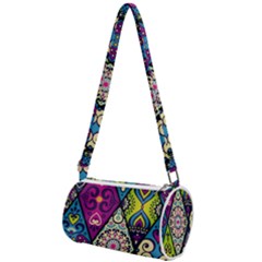 Ethnic Pattern Abstract Mini Cylinder Bag