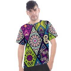 Ethnic Pattern Abstract Men s Sport Top