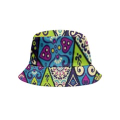 Ethnic Pattern Abstract Bucket Hat (kids) by Semog4