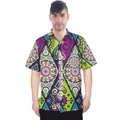 Ethnic Pattern Abstract Men s Hawaii Shirt