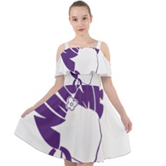 Naturally Me  Cut Out Shoulders Chiffon Dress by Designyourwardrob