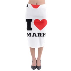 I Love Mark Midi Pencil Skirt by ilovewhateva