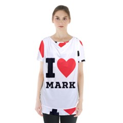 I Love Mark Skirt Hem Sports Top by ilovewhateva