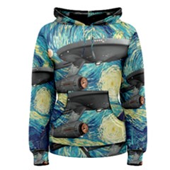 Star Trek Starship The Starry Night Van Gogh Women s Pullover Hoodie by Semog4