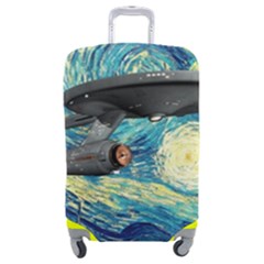 Star Trek Starship The Starry Night Van Gogh Luggage Cover (medium) by Semog4