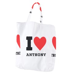 I Love Anthony  Giant Grocery Tote by ilovewhateva