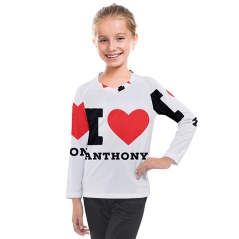 I Love Anthony  Kids  Long Mesh Tee by ilovewhateva