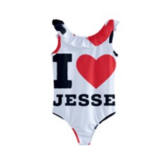 I Love Jesse Kids  Frill Swimsuit by ilovewhateva