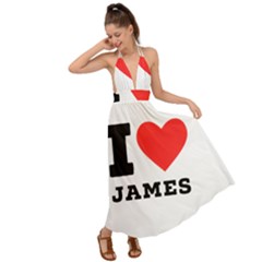 I Love James Backless Maxi Beach Dress by ilovewhateva