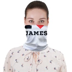 I Love James Face Covering Bandana (adult) by ilovewhateva