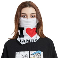 I Love James Face Covering Bandana (two Sides) by ilovewhateva