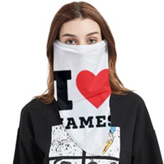I Love James Face Covering Bandana (triangle) by ilovewhateva