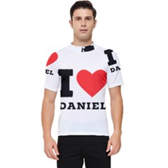 I Love Daniel Men s Short Sleeve Rash Guard by ilovewhateva