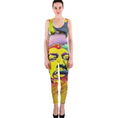Psychedelic Rock Jimi Hendrix One Piece Catsuit by Semog4