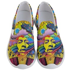 Psychedelic Rock Jimi Hendrix Men s Lightweight Slip Ons by Semog4