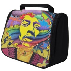 Psychedelic Rock Jimi Hendrix Full Print Travel Pouch (big) by Semog4